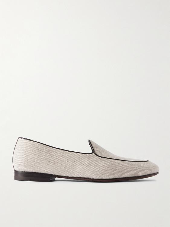 Beige loafers from Manolo Blahnik
