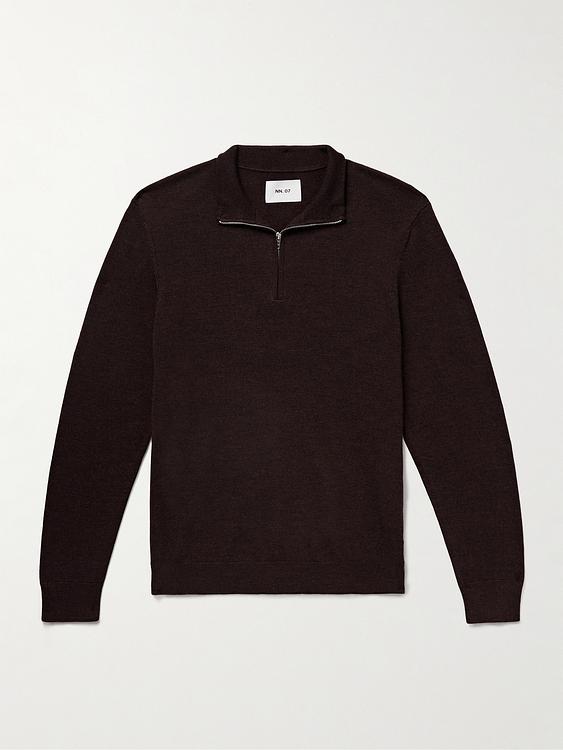 Dark brown half-zip from NN07