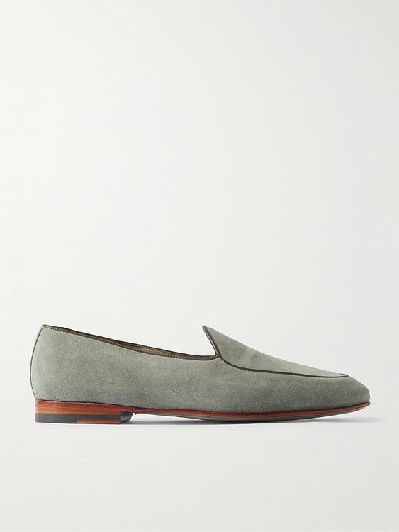 Grey loafers from Manolo Blahnik