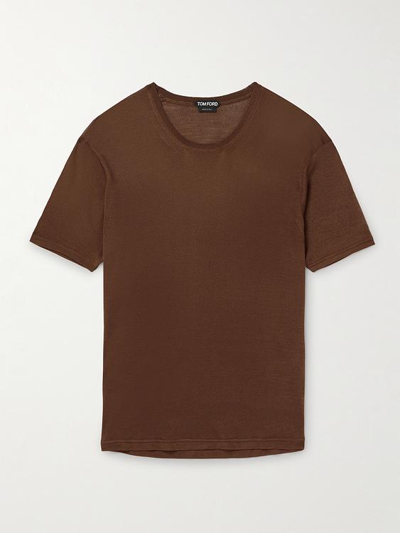 Brown t-shirt from Tom Ford