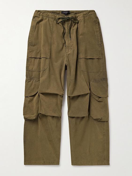 Dark green cargo trousers from Entire Studios