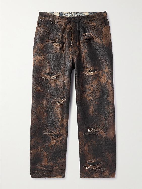 Black distressed jeans from Acne Studios