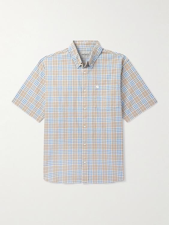Checkered white short sleeve shirt from Carhartt Wip
