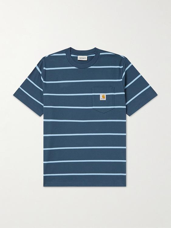 Striped dark blue t-shirt from Carhartt Wip