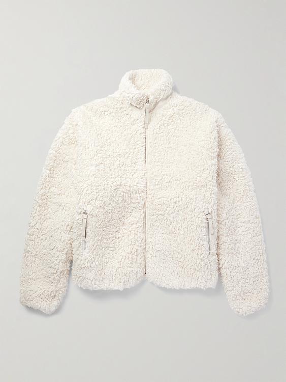 White fleece jacket from Jil Sander