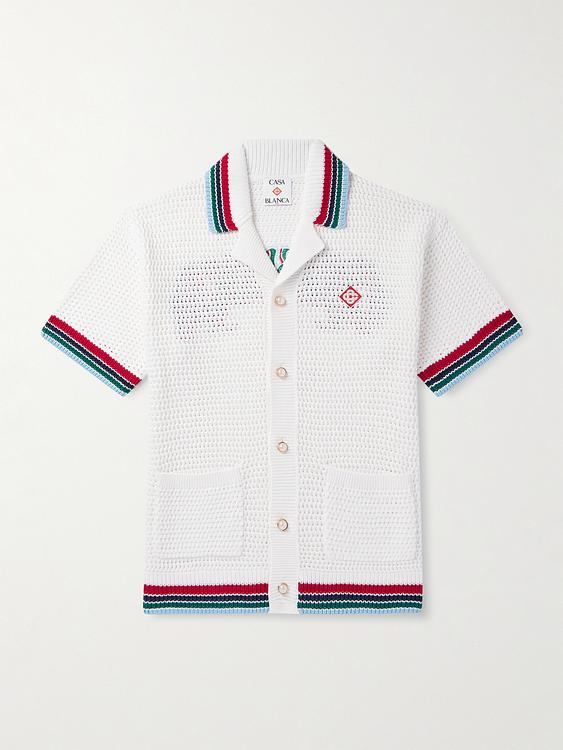 White short sleeve shirt from Casablanca