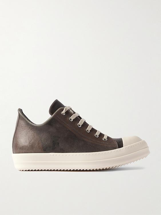 Dark brown sneakers from Rick Owens