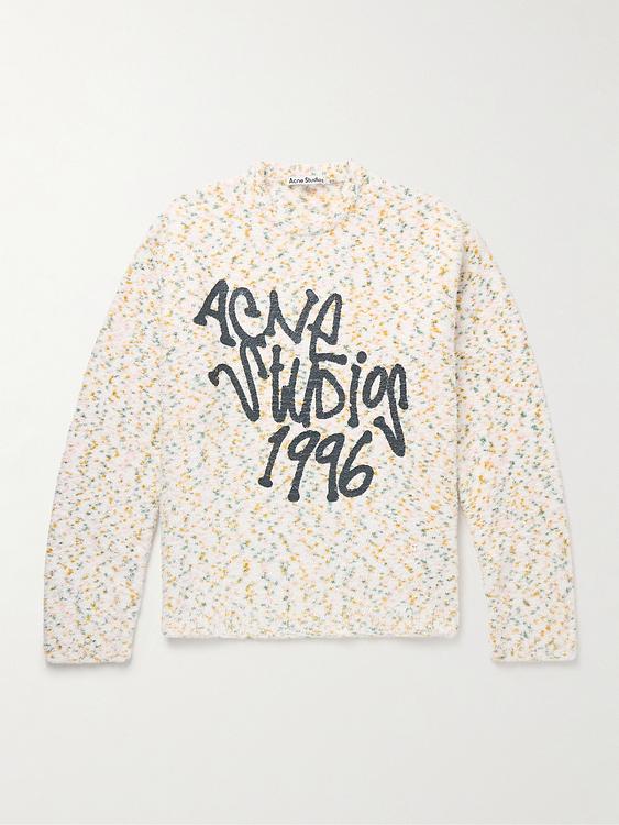 Print white sweater from Acne Studios