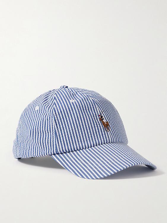 Striped white cap from Polo Ralph Lauren