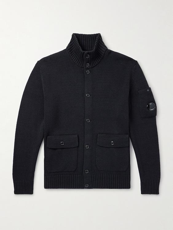 Black cardigan from C.P. Company