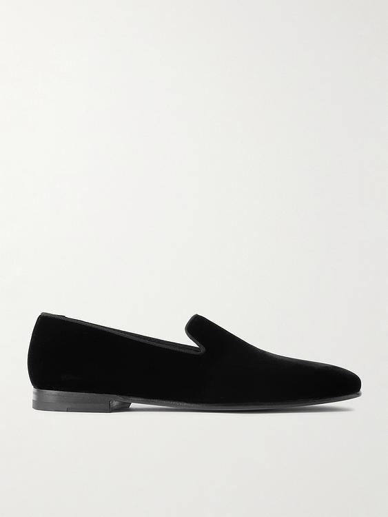 Black loafers from Manolo Blahnik
