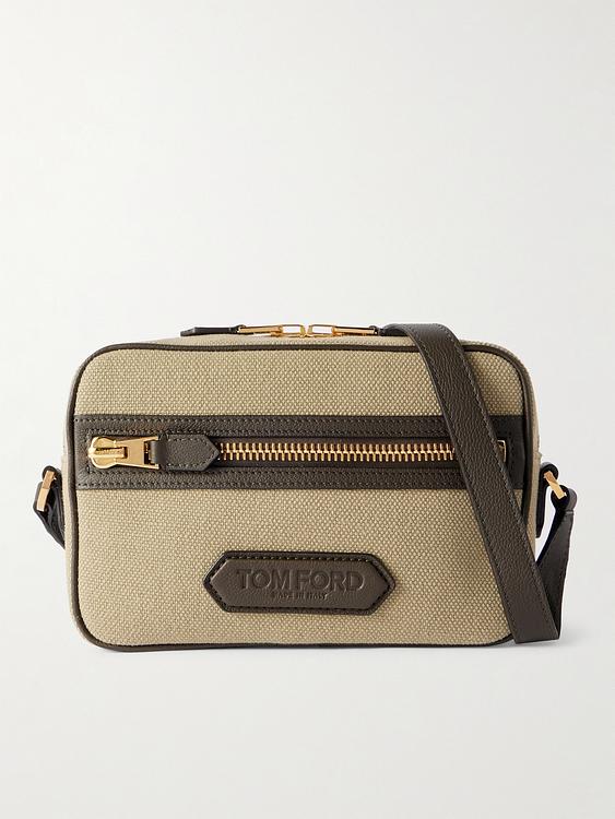 Taupe shoulder bag from Tom Ford