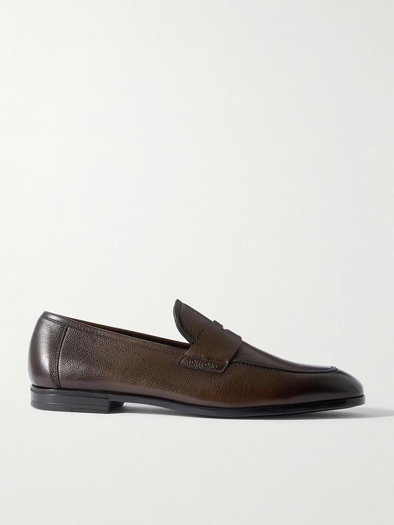 Dark brown loafers from Tom Ford
