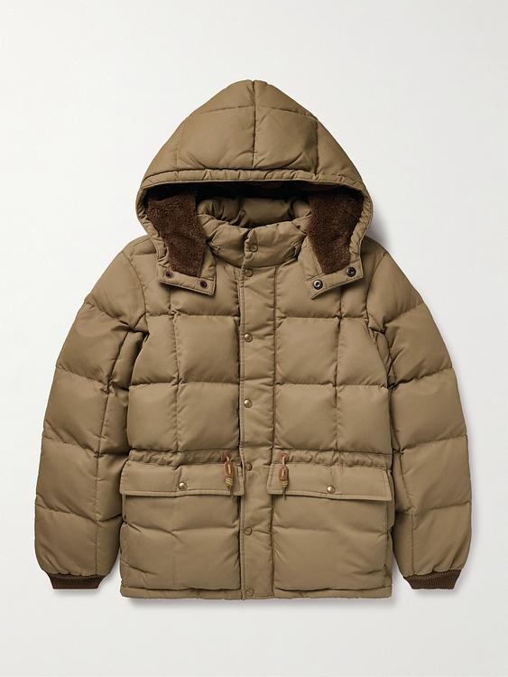 Brown down jacket from RRL
