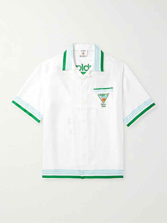 White short sleeve shirt from Casablanca