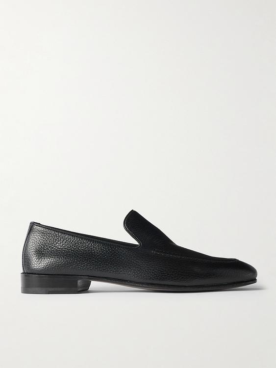 Black loafers from Manolo Blahnik