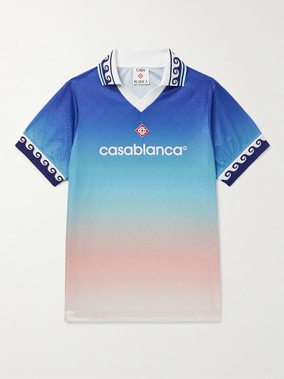 Multicolor short sleeve polo shirt from Casablanca