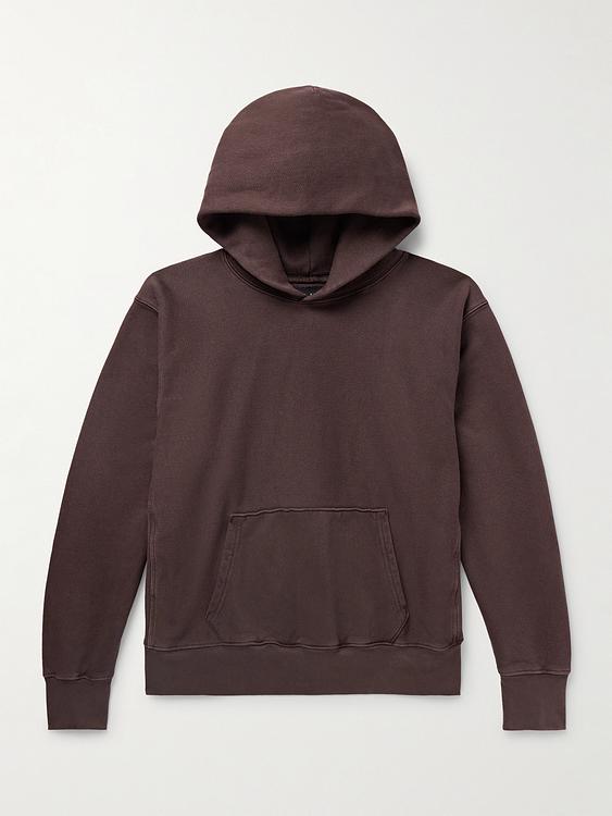Dark brown hooded sweatshirt from Les Tien