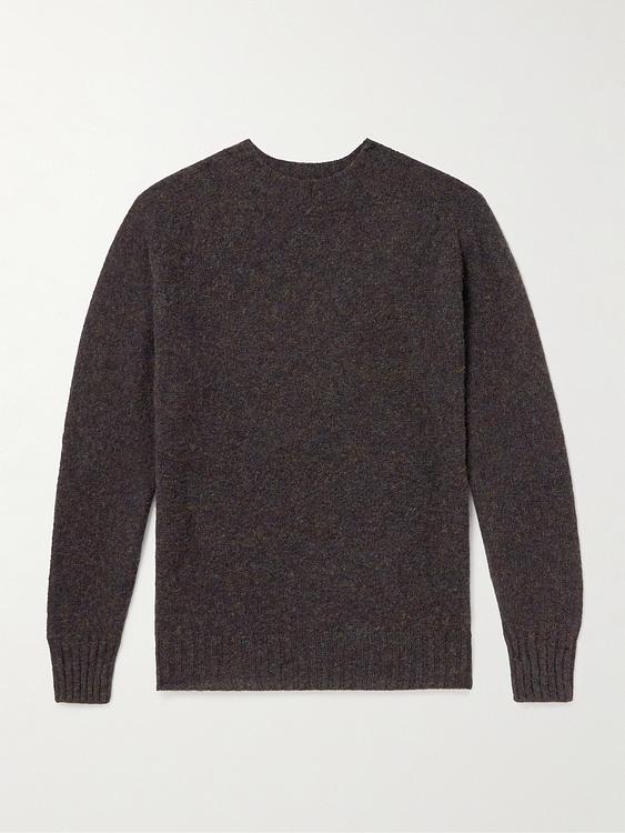 Dark brown sweater from Sunspel