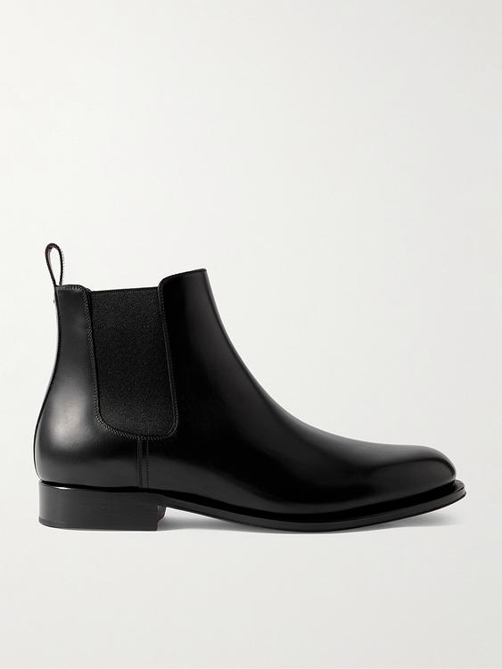 Black chelsea boots from Loro Piana