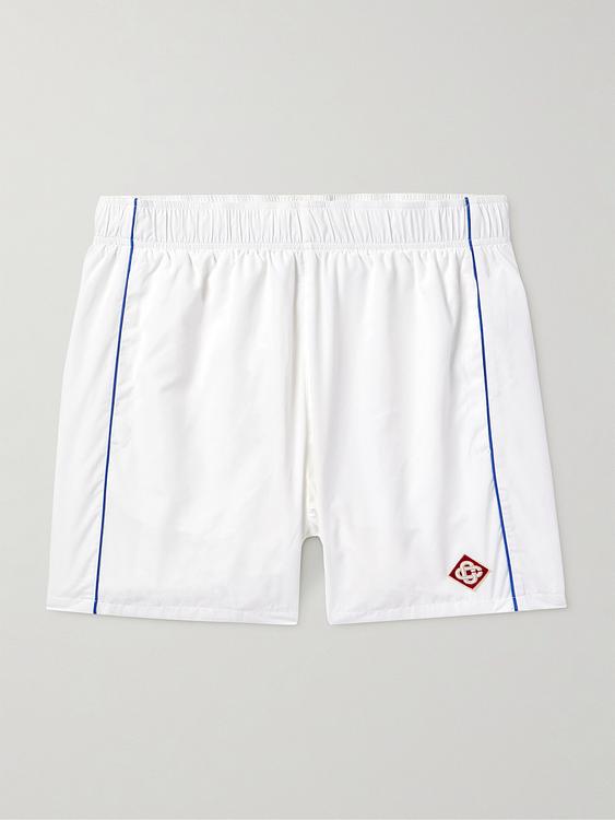 Striped white boxer shorts from Casablanca