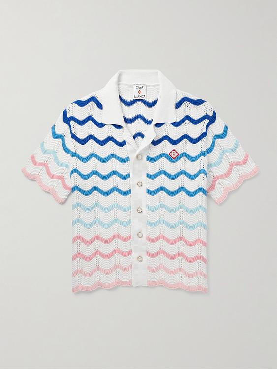 White short sleeve shirt from Casablanca