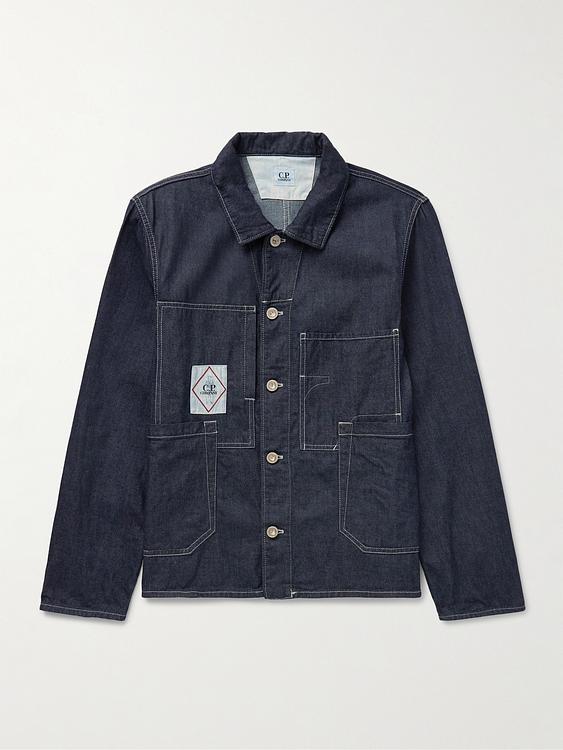 Black denim jacket from C.P. Company