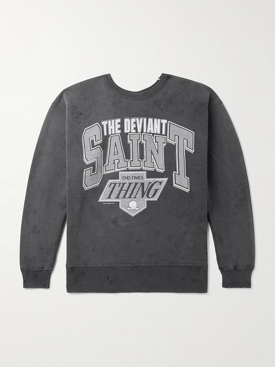 Print dark grey sweatshirt from Saint Mxxxxxx