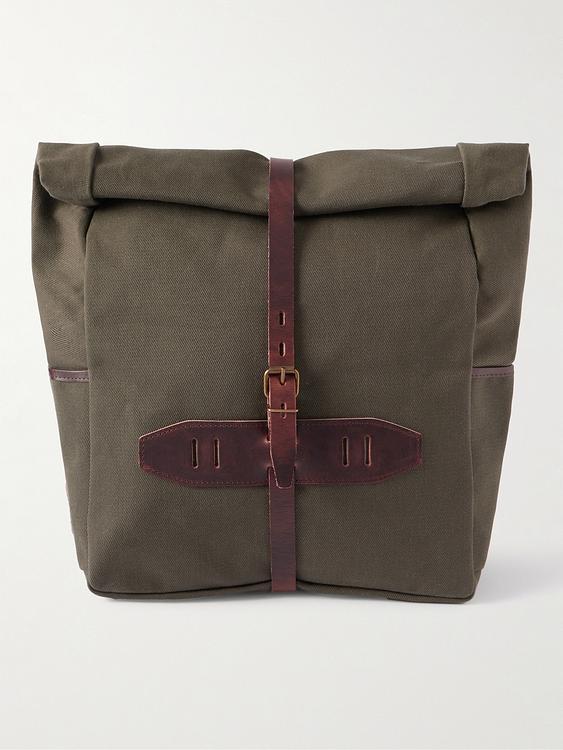 Dark green backpack from Bleu de Chauffe