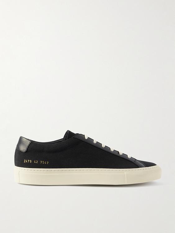 Black sneakers from Common Projects