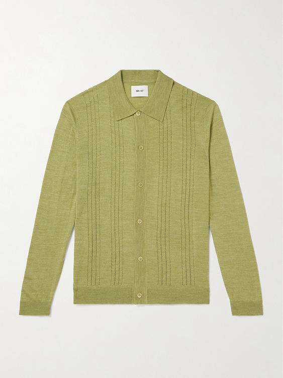 Khaki cardigan from NN07