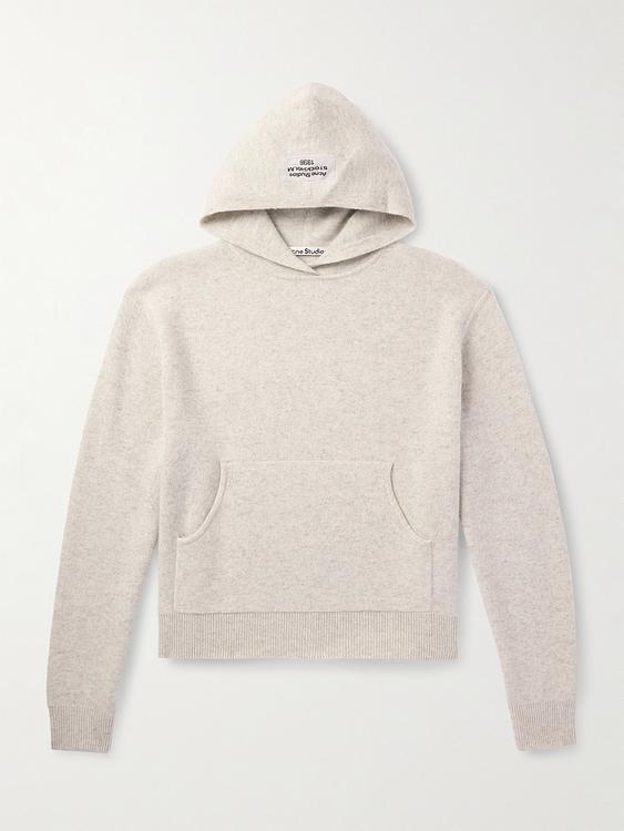 White hooded sweatshirt from Acne Studios