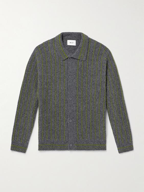 Striped dark grey cardigan from NN07