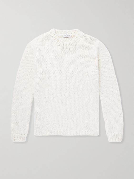White sweater from Gabriela Hearst