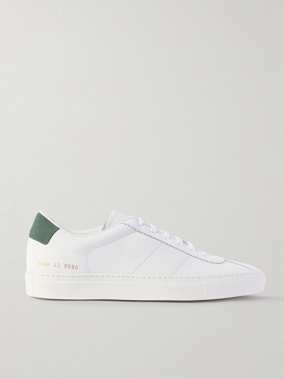 Print white sneakers from Common Projects