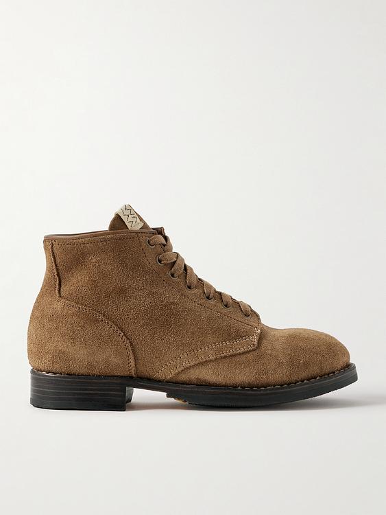 Brown lace-up boots from Visvim