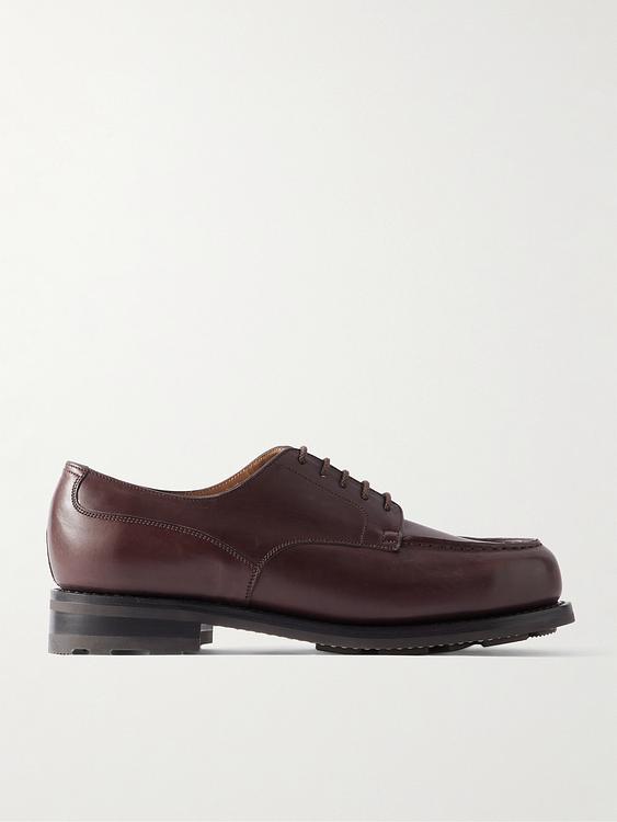 Dark brown derby shoes from J.M. Weston