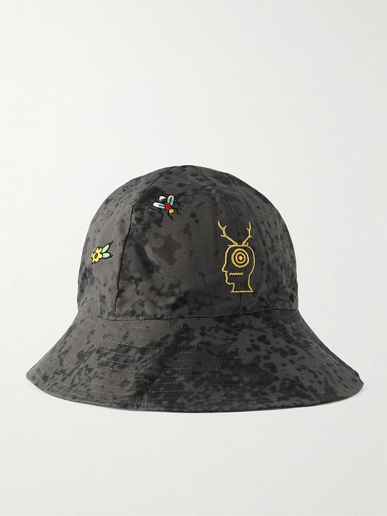 Print dark grey hat from Brain Dead