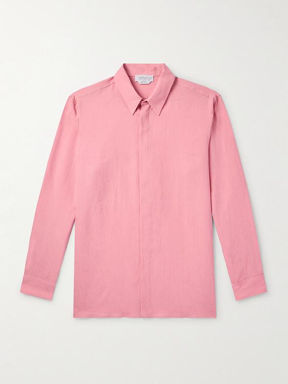 Light pink linen shirt from Gabriela Hearst