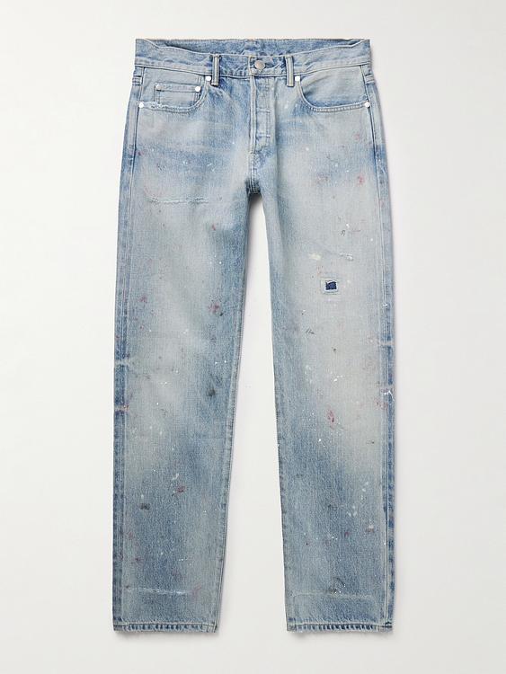 Grey distressed jeans from John Elliott