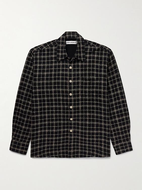 Checkered black overshirt from Our Legacy
