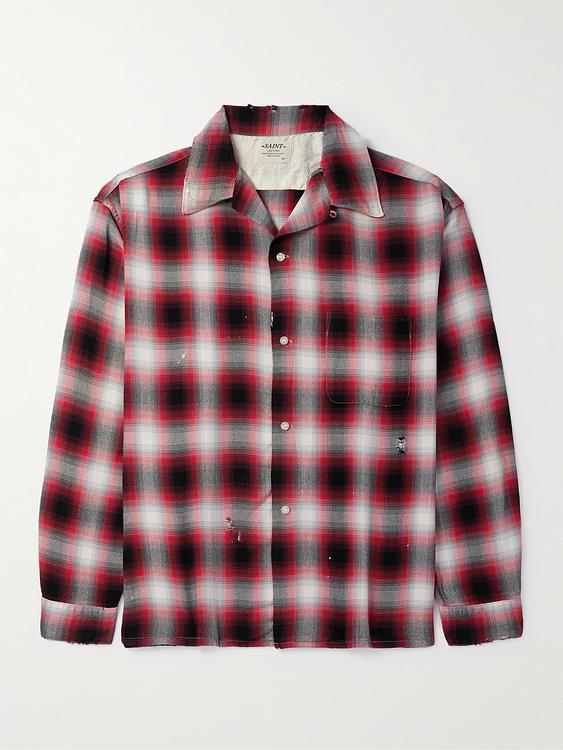Checkered multicolor flannel shirt from Saint Mxxxxxx