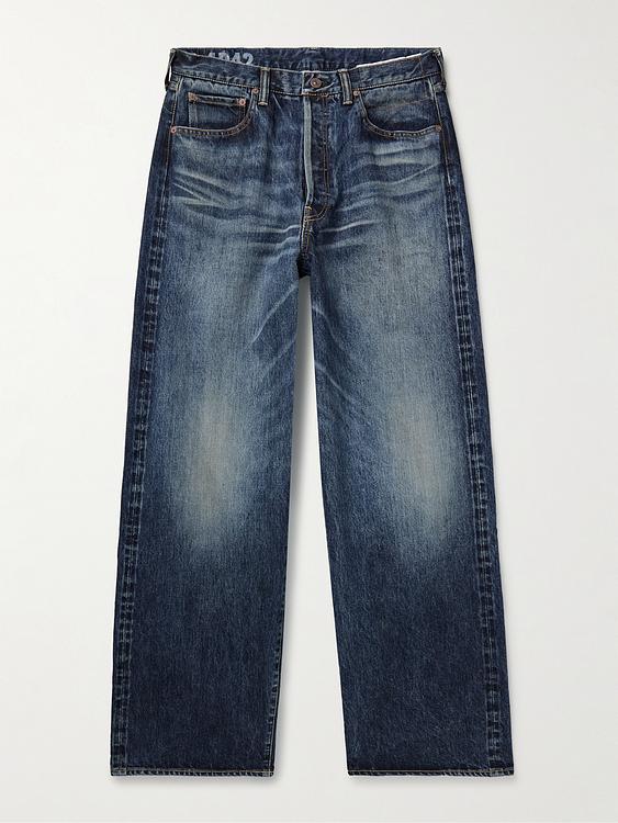 Dark blue jeans from Visvim