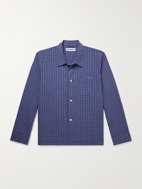 Striped blue casual shirt from Our Legacy