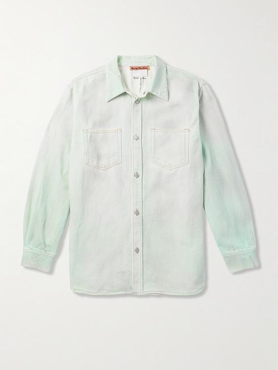 Grey denim shirt from Acne Studios