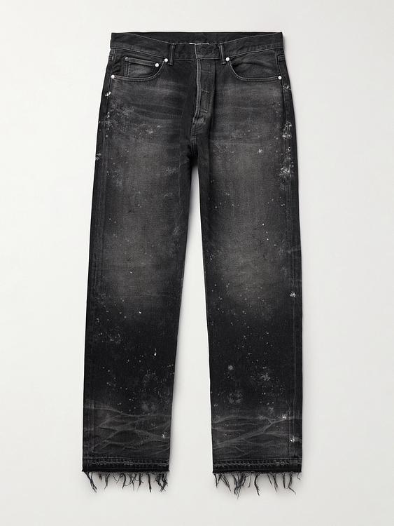 Black distressed jeans from John Elliott