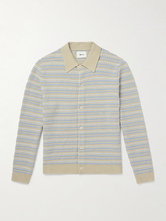 Striped beige cardigan from NN07