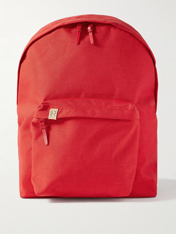 Red backpack from Visvim