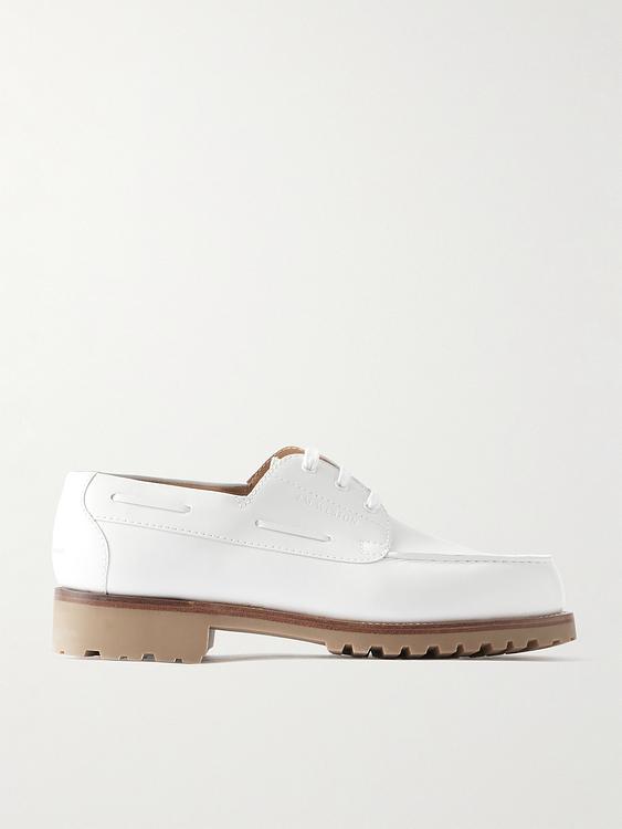 White derby shoes from J.M. Weston