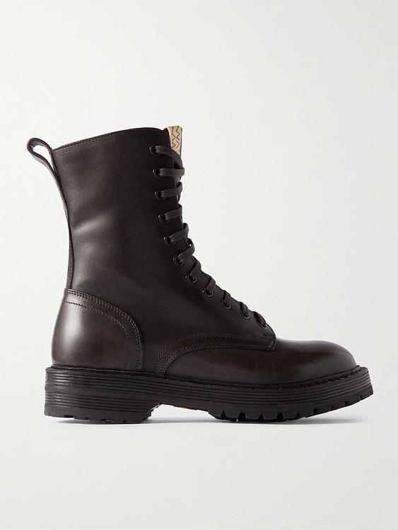 Black lace-up boots from Visvim